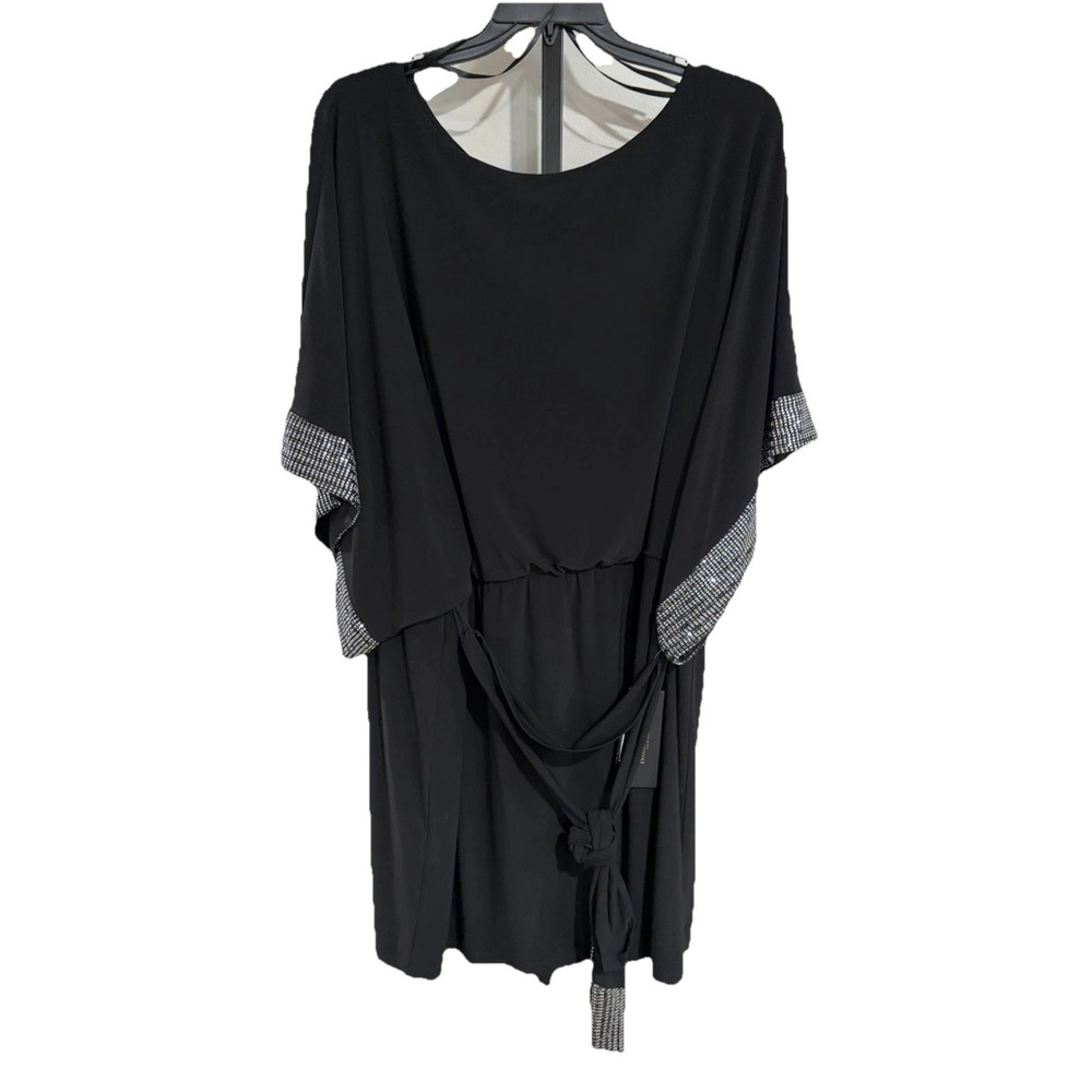 Jessica Howard womens formal cocktail dress black STRETCH 24W BRAND NEW $108 H1